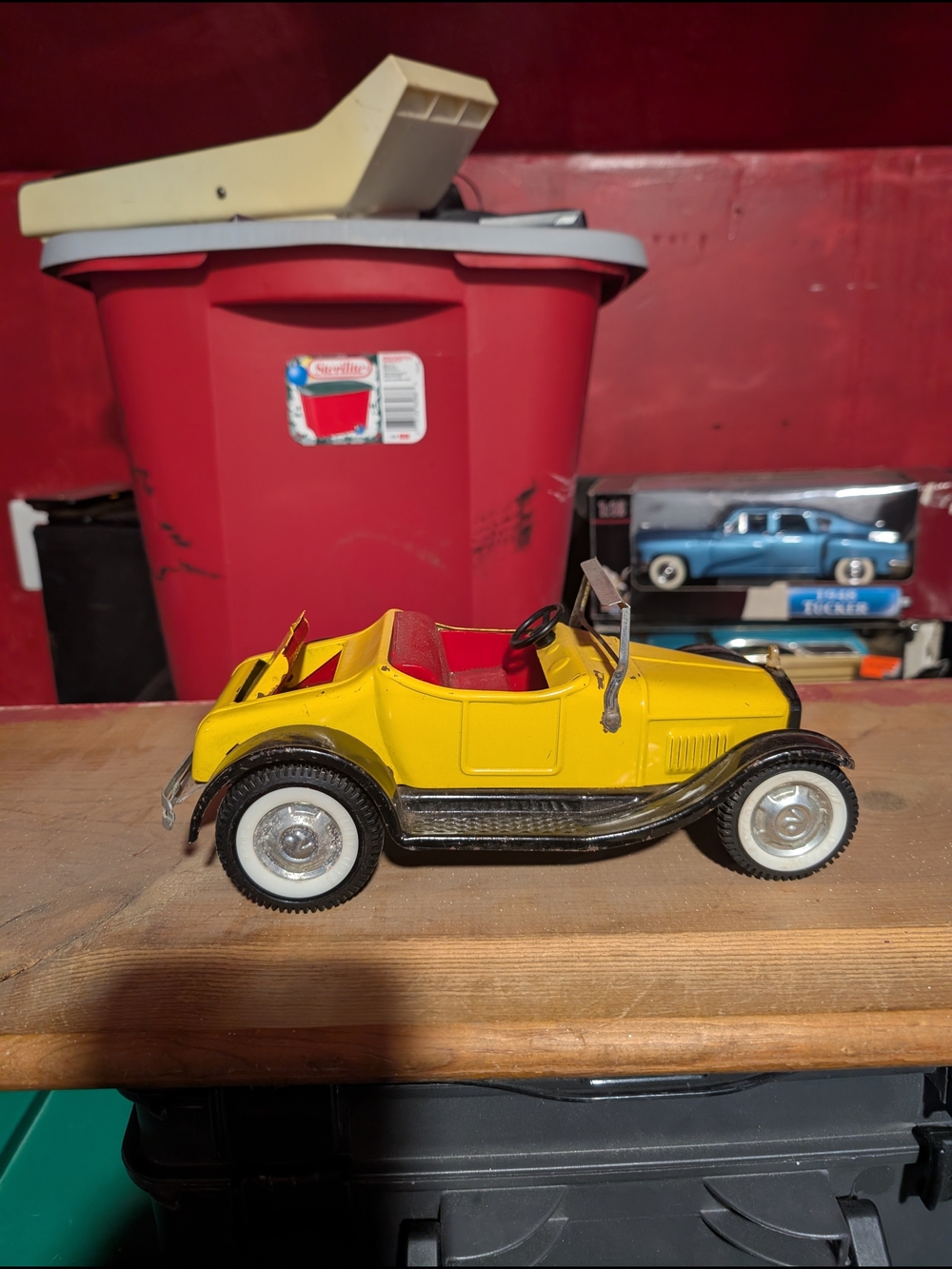 Vintage Nylint Toys Rockford Illinois Roadster Metal Toy Car Rumble Seat